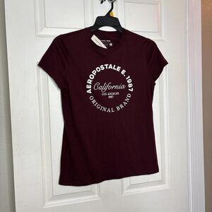 Aeropostale Large Maroon California 1987 Graphic Tee